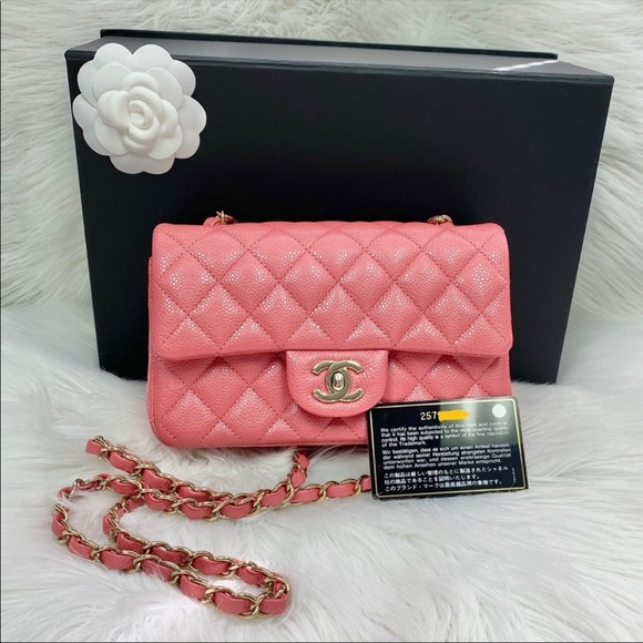 🎀 SOLD - CHANEL Caviar Leather Mini Rectangular Flap Bag - Picture 3 of 16